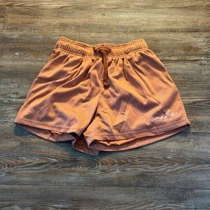 Orange Inaka Power Mesh Shorts